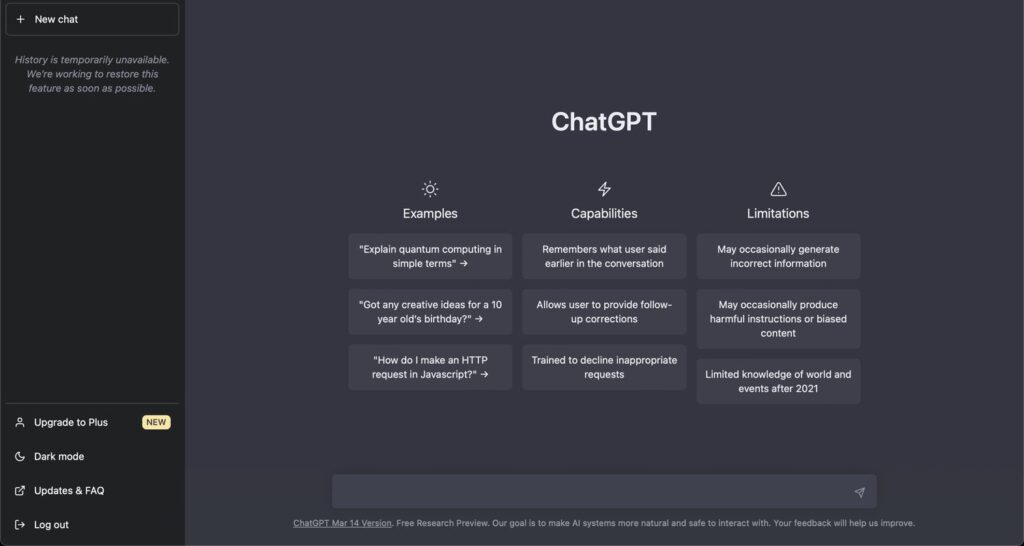 ChatGPT - Best Free AI SEO Tool