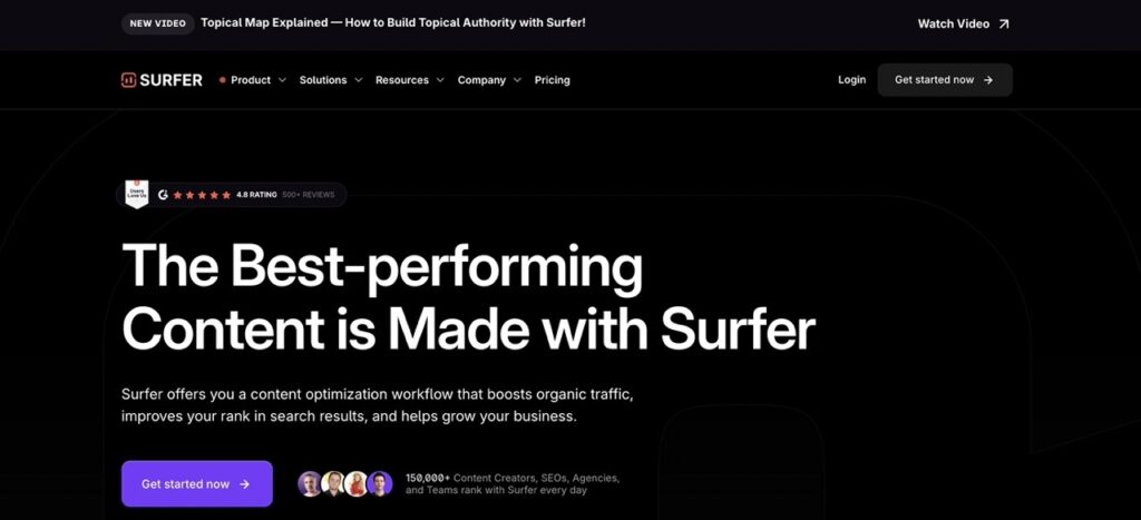 Surfer SEO is a good ai writing tool for seo