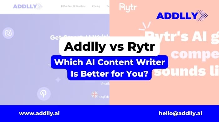 Addlly vs Rytr: Which AI Content Writer Is Better in 2024