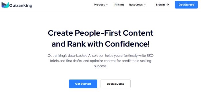 Outranking - The Content Writer for Better SEO Results