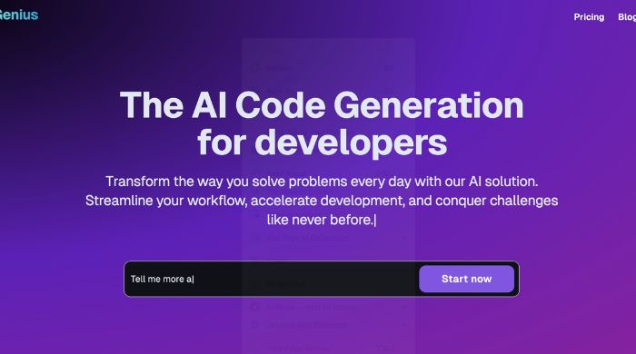 code genius The AI Code Generation for developers