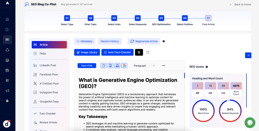 Use Addlly AI to Generate SEO Optimized Content