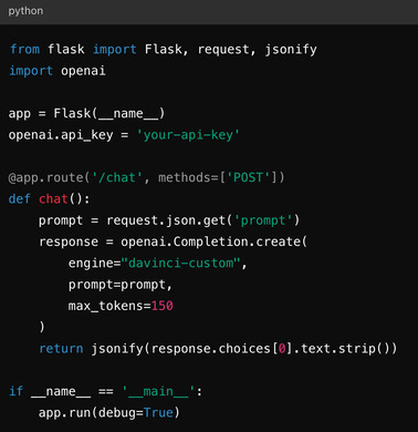 flask code