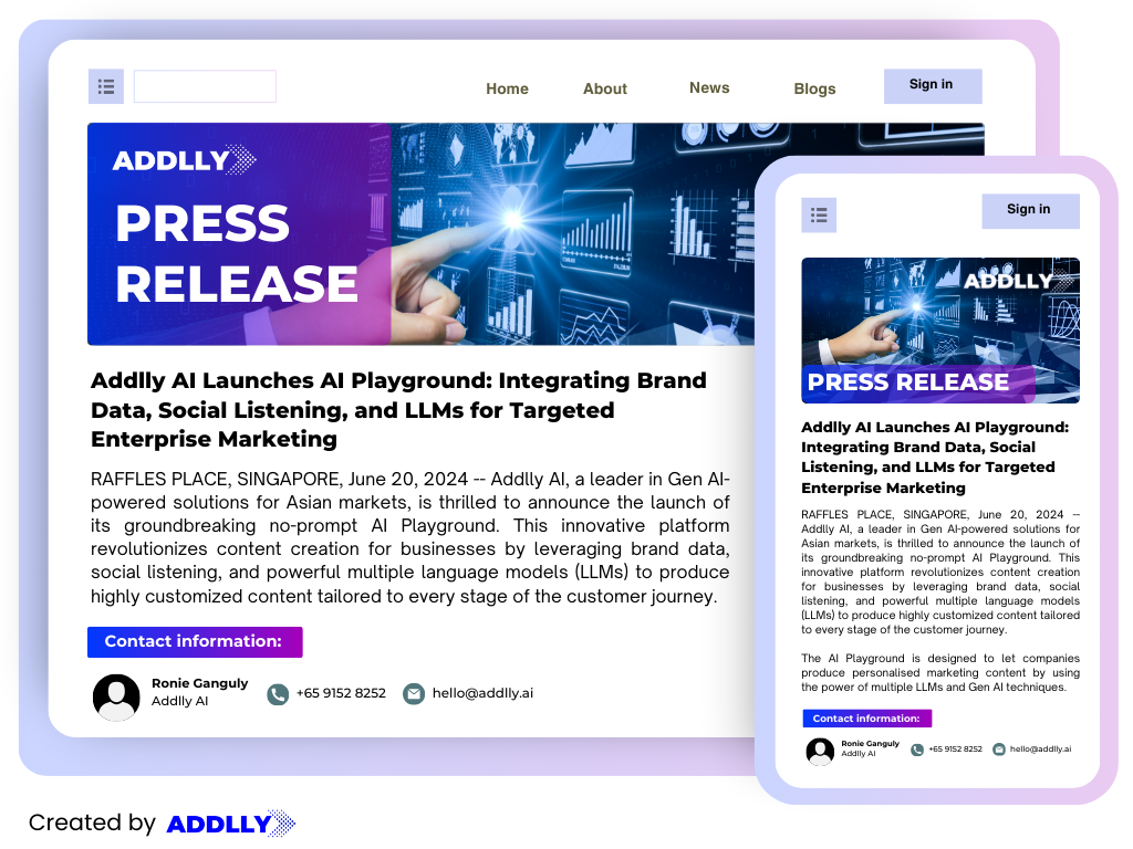 Press Release AI Writer