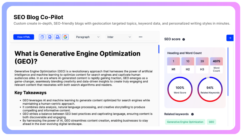 SEO Blog Co-Pilot step 6