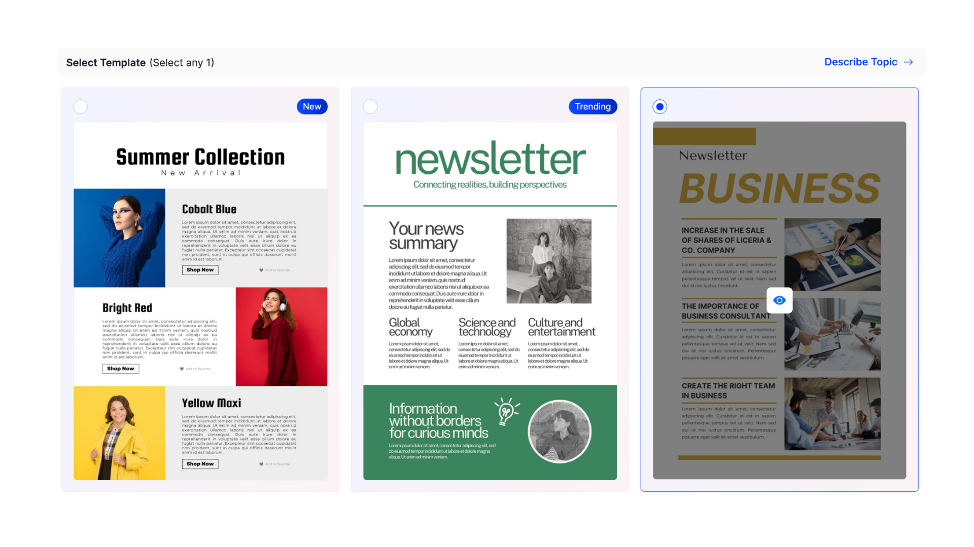 newsletter builder