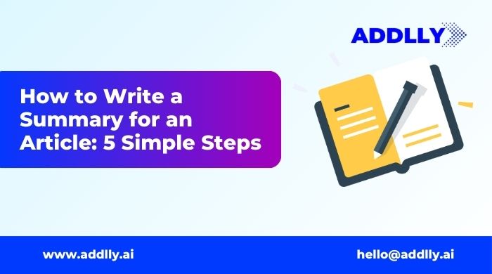 How to Write a Summary for an Article 5 Simple Steps