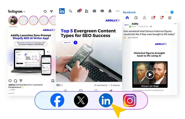 AI Social Media Post Generator By Addlly