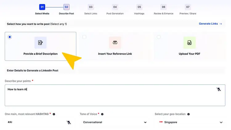 How to Get Started with Addlly’s AI Social Media Post Generator