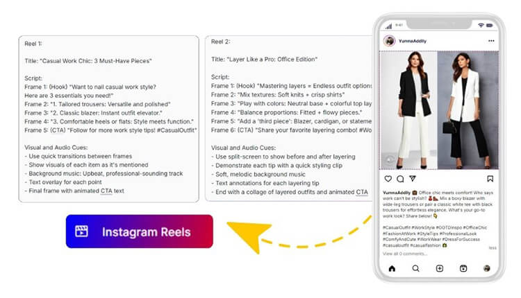 Generate Instagram Reels in Just a Few Clicks