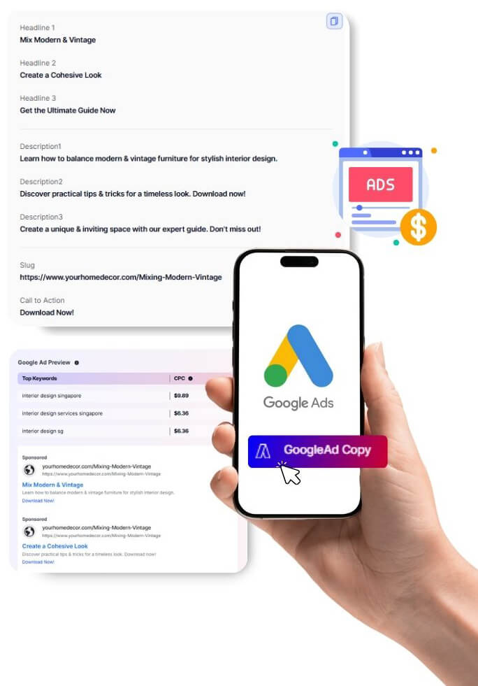 Key Features of Our Google Ads Copy Generator