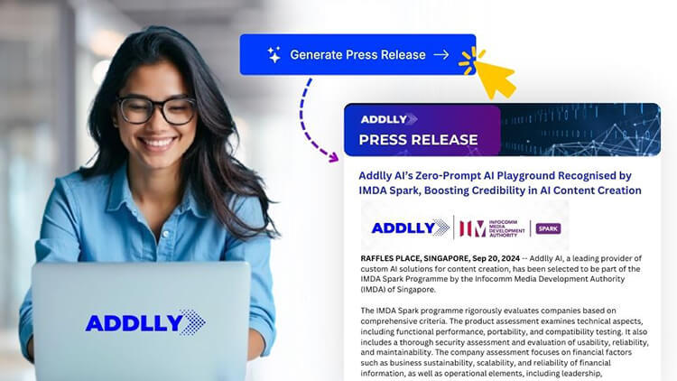 Write Professional Press Releases With Addlly AI