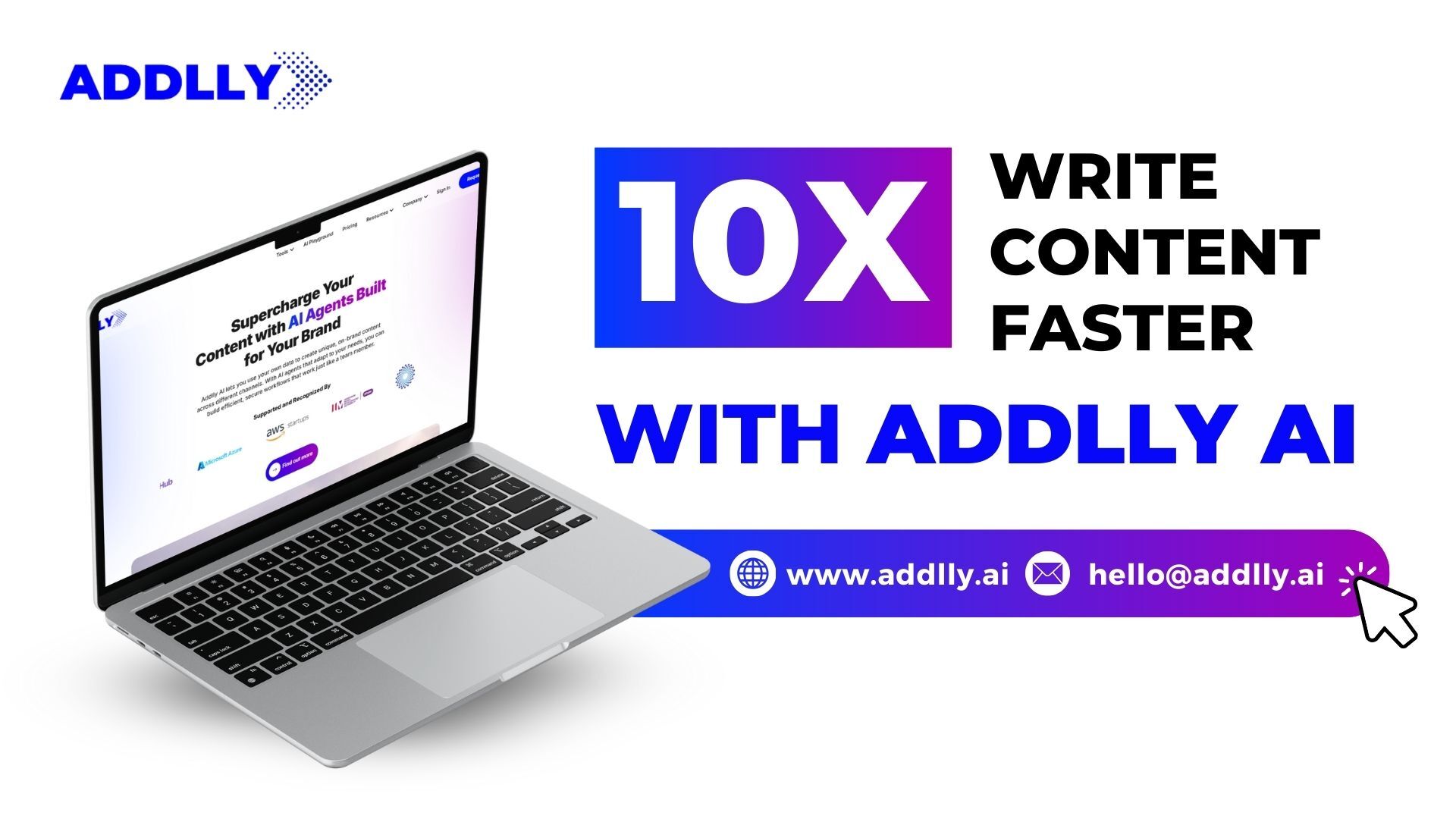 Write Content 10x Faster with Addlly AI