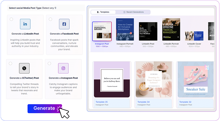 Choose Your Platform & Template