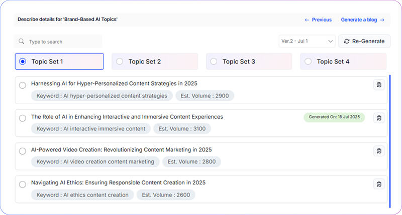 Choose Pages to Optimize