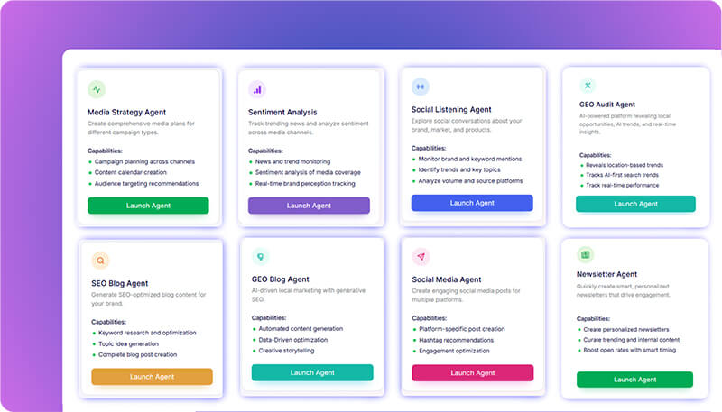 Pick an Agent for the Job