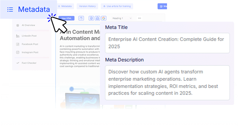 Get Meta Details in One Click