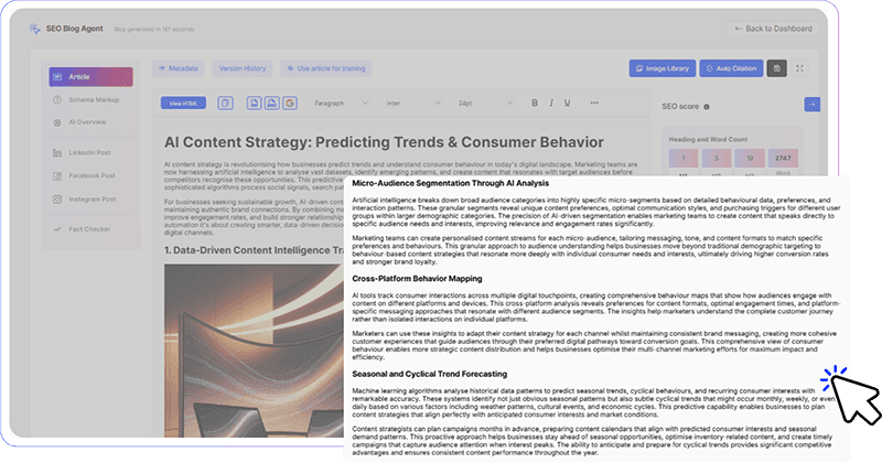 Generates SEO-Ready Blog Structure and Outline