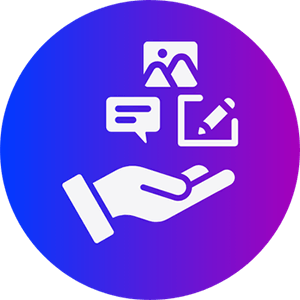 Create social variants, captions, and schedules from core content.