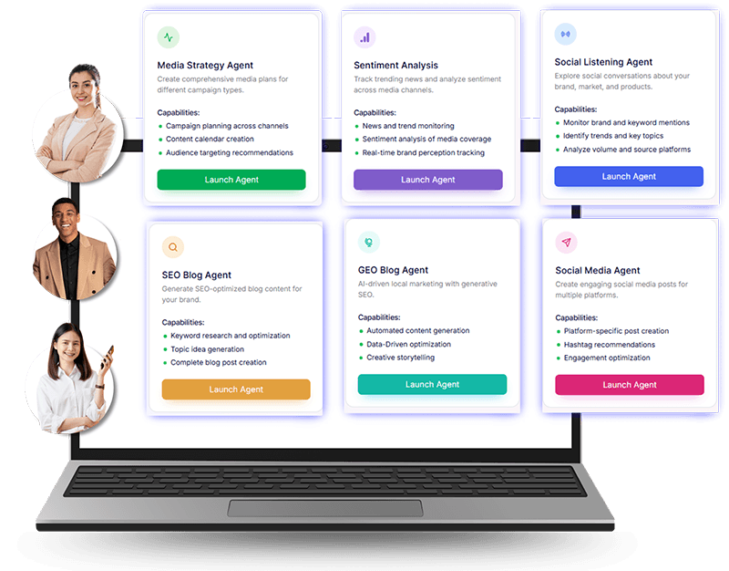 Custom AI Agents Built to Accelerate Enterprise Brand Visibility