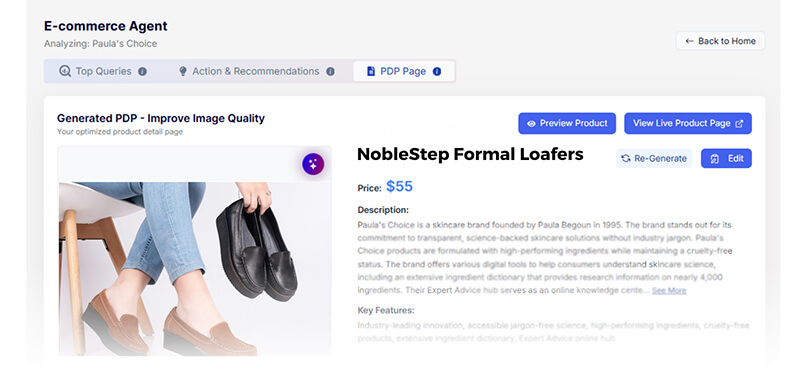 E-commerce Product Description