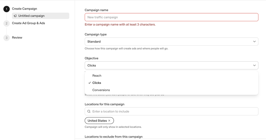 ChatGPT Ad Setup