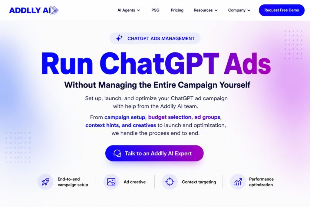 How to Run ChatGPT Ads with Addlly AI