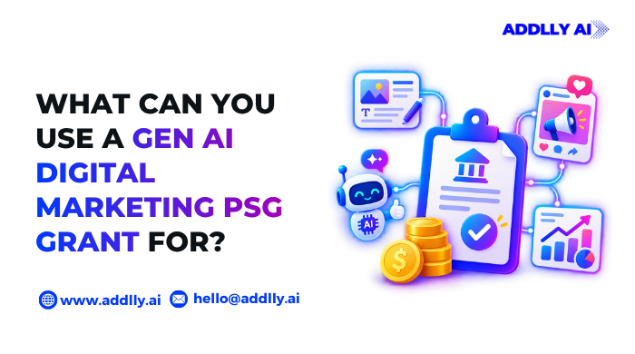 What Can You Use a Gen AI Digital Marketing PSG Grant For